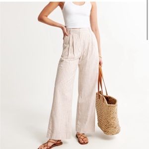 A&F high waist, wide leg pants